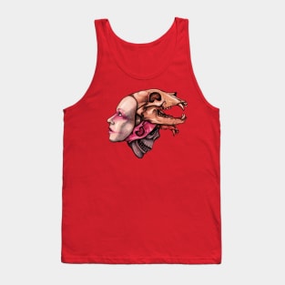 Skull Hat Color Tank Top